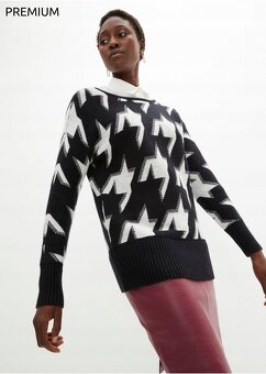 Krásný teplý svetr s 30% vlna 40/44 - 7