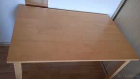 Dřevěný jídelní stůl 120x75x73cm - 7