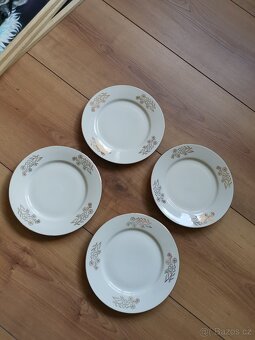 4x talíř, československý porcelán - 7