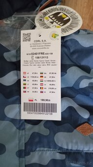 Nová chlapecká bunda, vel. 158 - 7