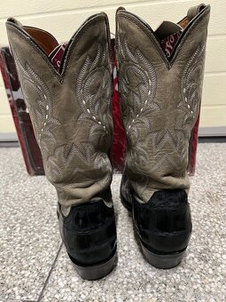 Lucchese Western boty US 10,5EE (44) velky alligator - 7