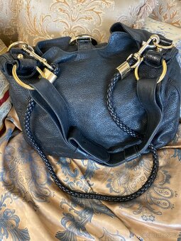 GUCCI G Wave Black Leather Bag kozena kabelka - 7