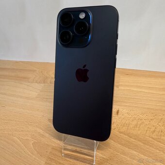 iPhone 15 Pro 128GB, 100% baterie, modrý, eSIM (rok záruka) - 7