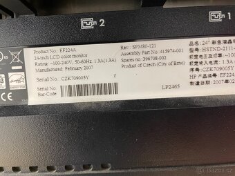 Dva 24” monitory HP LP2465 - 7
