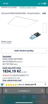 Nové nerozbalené LED čtverce až 30ks - 7