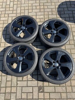ORIGINÁL Alu Volkswagen AUSTIN R18, 5x112- TOP, LETNÍ PNEU - 7