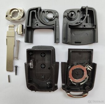Klíč Škoda Volkswagen Seat 2 / 3 tlačítka. Cena za 1 kus = - 7