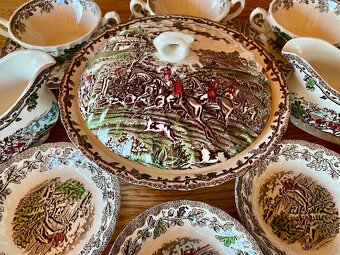 Starý krásný anglický porcelán 41 kusů (bez vady) - 7