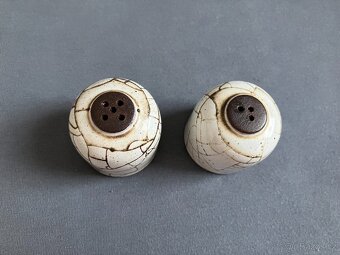 Keramická souprava (šestidílná), imitace popraskané kameniny - 7