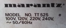 Marantz TT 525, Tangencionální Direct Drive chassis - 7