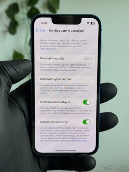iPhone 13 mini 128GB modrý - 100% baterie - 7