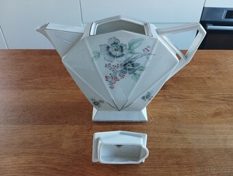 PORCELÁNOVÁ KONVICE VICTORIA - ČESKÉ ART DECO -VÝVOZ FRANCIE - 7