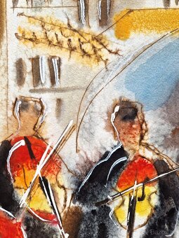 Michael Rosenwein - Akvarel (Unikat) Figurativny expresion. - 7