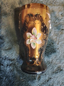 Borské sklo smaltovavé vázy,skleníčky,sady - 7