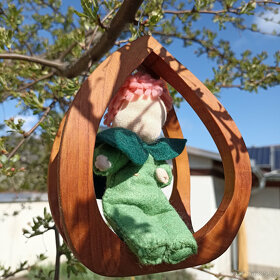 dřevěné dekorace- domečky - 7