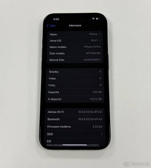 iPhone 15 PRO 128GB ✅ 96% BATERIE ZARUKA - 7