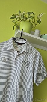 Proužkované polo tričko - 7