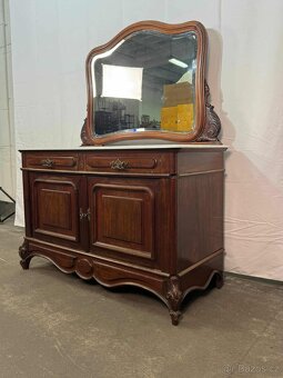 Francouzská komoda s mramorem a zrcadlem (134020) - 7