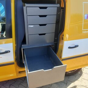 Regály, šuplíky orig. VW Caddy, nebo do dílny - 7