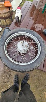 Zadní kolo jawa 90 s PNEU BARUM ENDURO 3.5 - 18 M13B - 7