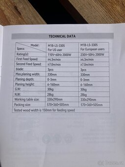Protahovačka, protah, tloušťkovací frézka - 7