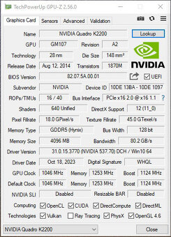 5 ks - HP NVIDIA Quadro K2200 - 4GB - GDDR5 - 7