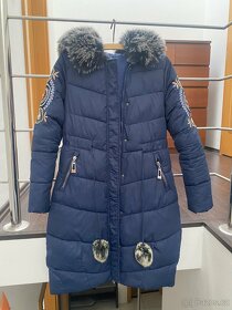 Dámský zimní prošívaný kabát - 7