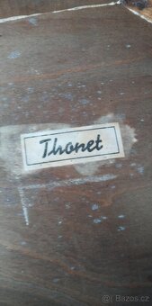 Starožitné retro židle thonet, a rozkládací jídelní stůl - 7