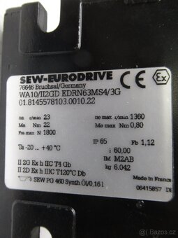 SEW-NOVÁ úhlová elektropřevodovka400V.0,12kw-23ot.min. - 7
