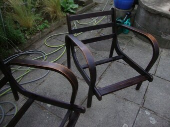 2x starožitné retro křeslo Koželka Kropáček z 50. let pěkná - 7