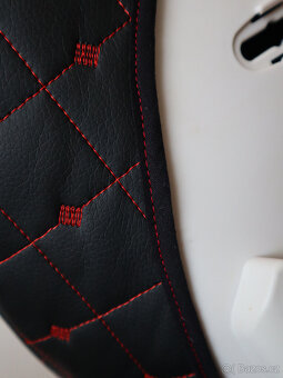 Náhradní potah Peg pérego - červeně prošívaná ekokůže - 7