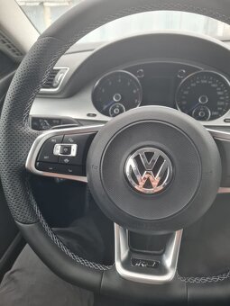 VOLANT VOLKSWAGEN R RLINE kožený CIERNE PREŠÍVANIE - 7