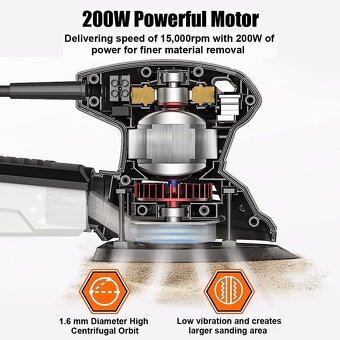 Vibrační delta bruska TOPShak TS-SD3 200W - 7