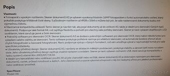 Nový Scanner ( skener ) A3 do 50km dovoz zdarma. - 7
