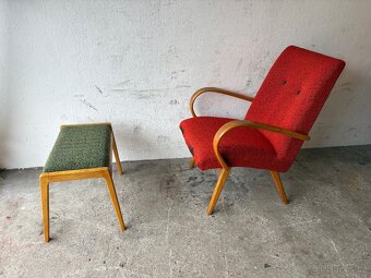 Retro křeslo s podnoží - 7