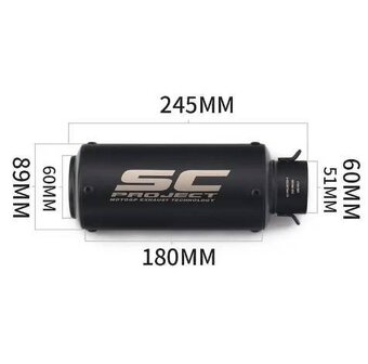 Prodám zcela nový, nepoužívaný, nerezový výfuk na motorku - 7