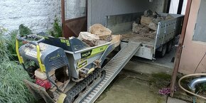Minidumper pasovy 500kg písek sterch suť hlinu - 7