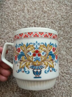 Nová sada retro hrnků Porcelánka Dubí Czechoslovakia - 6 ks - 7