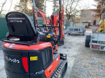 Pronájem minibagr Kubota K008 - 7