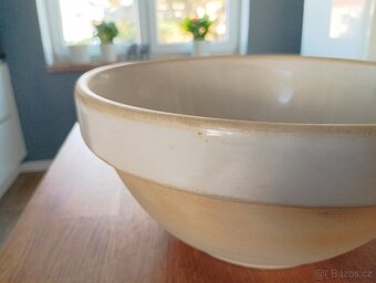 VELKÁ KAMENINOVÁ STAROŽITNÁ ZADĚLÁVACÍ MÍSA FRANCIE - 7