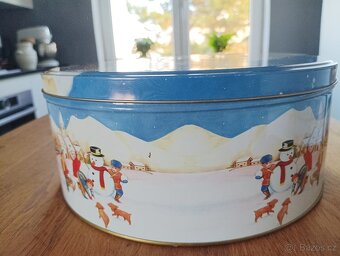 PLECHOVÁ DÓZA SE ZIMNÍM DEKOREM - 7