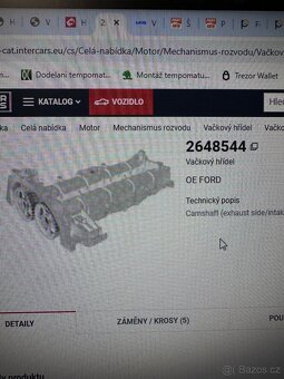 Vačkové hřídele Ford Transit 2.0tdci Ecoblue - 7