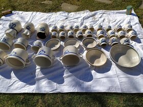 Hrdějovická keramika - MODRÁ MAŠLE S KVĚTY - soubor - 7