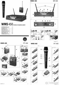 AKG WMS 450 -prof. bezdrát. mikrof. set -100% funkční  - 7