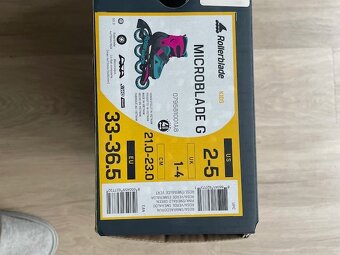 Kolečkové brusle Rollerblade velikost 33 - 36,5 - 7