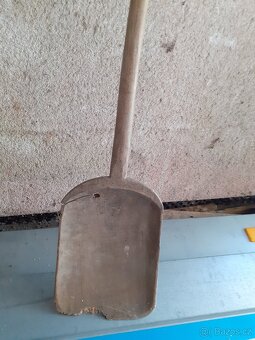 Starožitna lopata k parnímu stroji,lopata na pečení chleba - 7