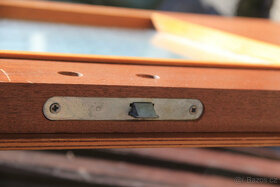 Interiérové dvoukřídlé dřevěné dveře prosklené - 7