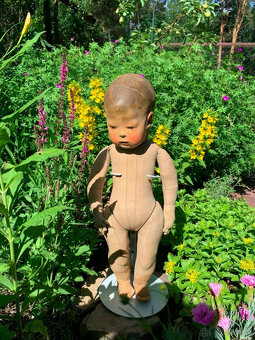 Extrémně vzácná raná panenka Käthe Kruse s motivem žáby z ro - 7