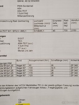 ALU kola TEC Speedwheels AS1, 5x108, 7,5x17, ET45. - 7