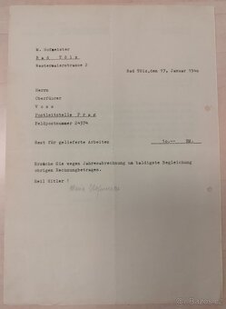 DOKUMENTY PO GENERÁL SS BERNHARD VOSS 3 - 7